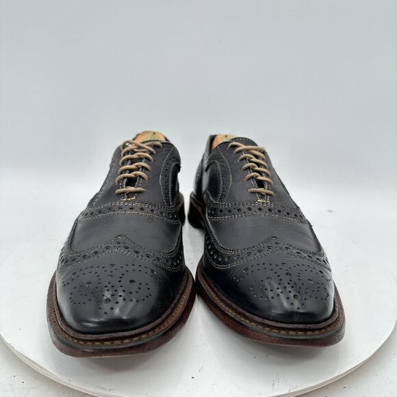 Allen Edmonds Neumok Men Size 9.5B Brown Leather Wingtip Oxford Dress Shoes - Picture 3 of 11